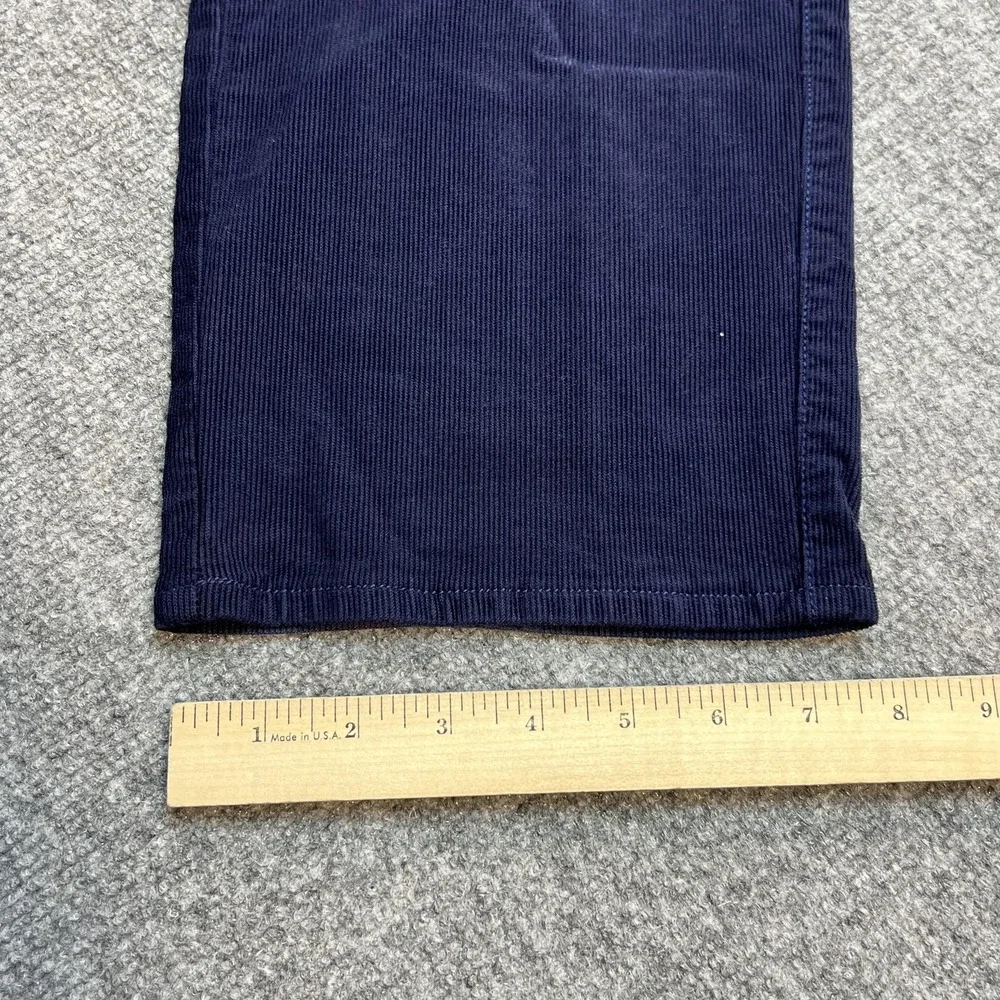 Peter Millar Pants Mens 38 Blue Corduroy Chino Regular Fit 5 Pocket Casual